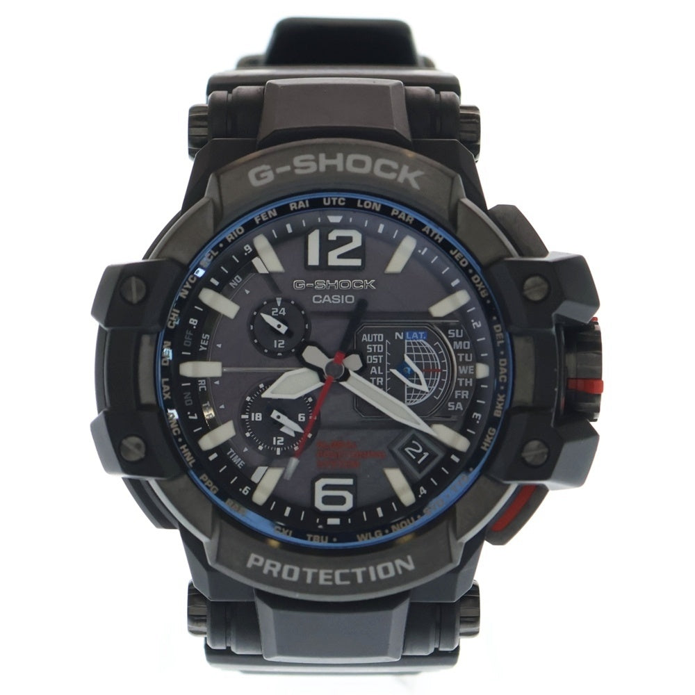 CASIO G-SHOCK(カシオ ジーショック) MASTER OF G-AIR タフソーラー アナログ腕時計 20気圧防水 ブラック GPW-1000-1AJF