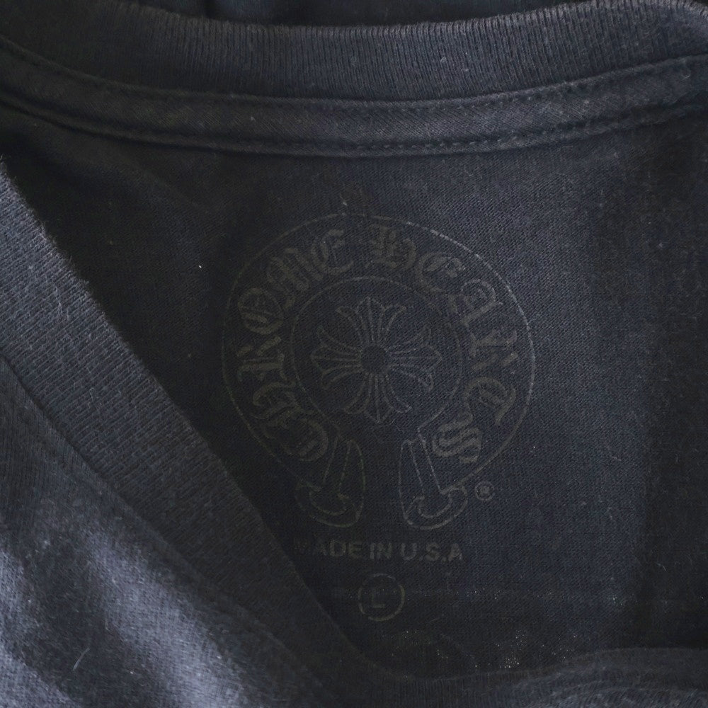 CHROME HEARTS(クロムハーツ) CH SCROLL LABEL FUCKYOU L/S /1 スクロールラベル ファックユーアームプリント長袖Tシャツ ブラック