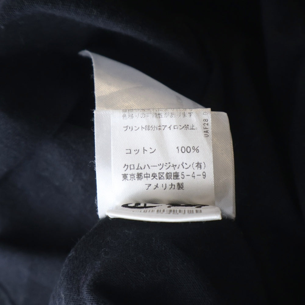 CHROME HEARTS(クロムハーツ) CH SCROLL LABEL FUCKYOU L/S /1 スクロールラベル ファックユーアームプリント長袖Tシャツ ブラック