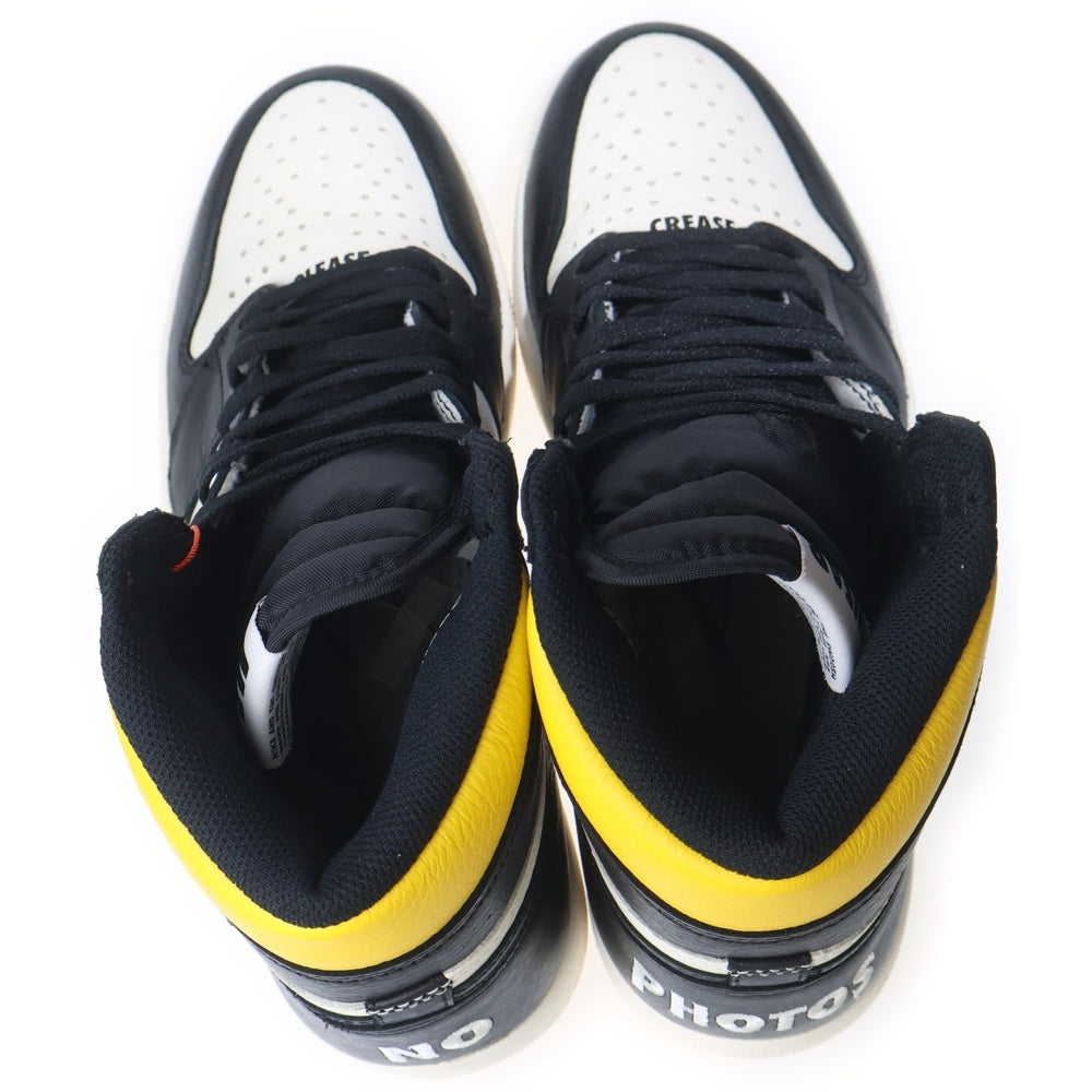 NIKE(ナイキ) AIR JORDAN 1 RETRO HIGH VARSITY MAIZE エアジョーダン1 ノットフォーリセール ハイカットスニーカー イエロー/ホワイト US10.5/28.5cm 861428-107