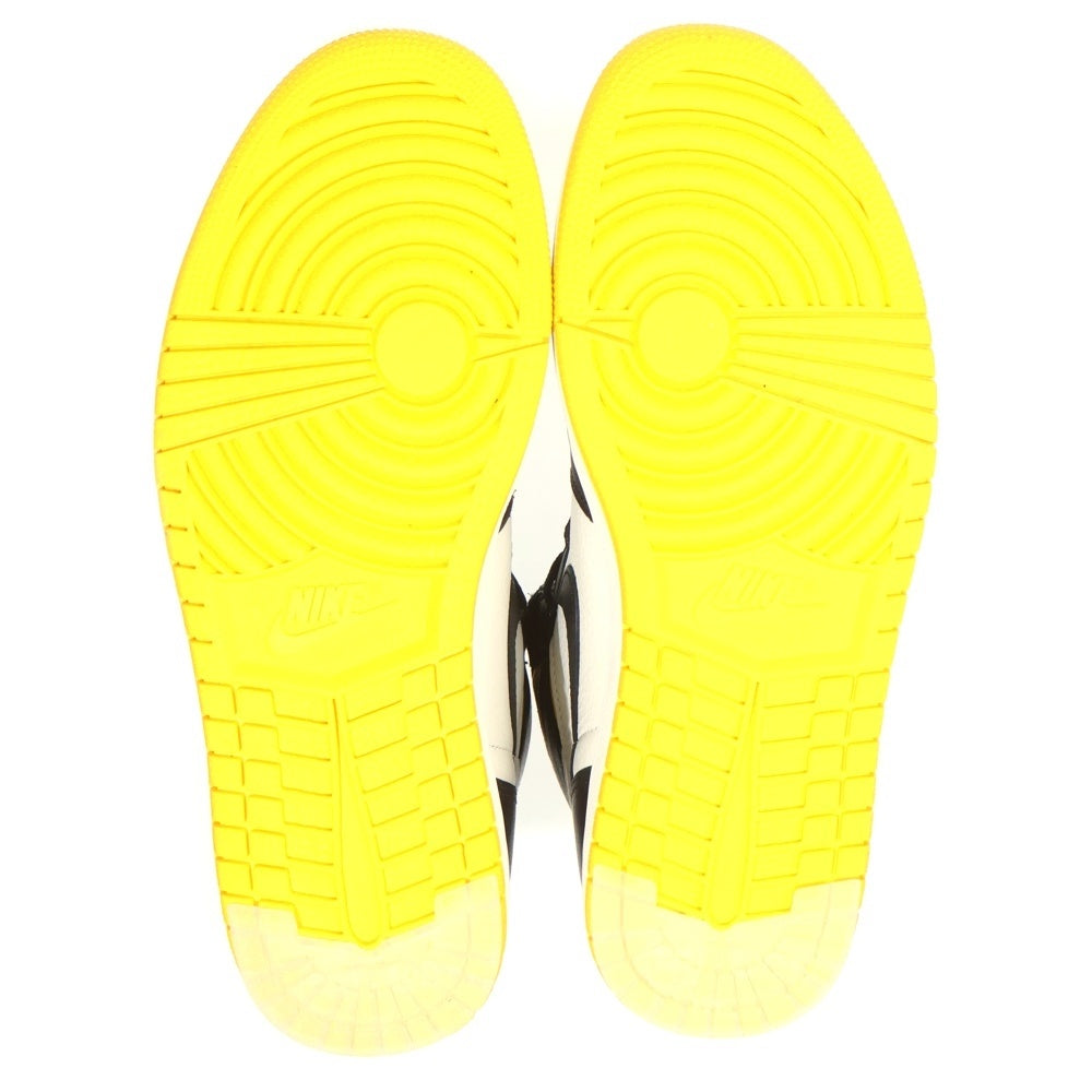 NIKE(ナイキ) AIR JORDAN 1 RETRO HIGH VARSITY MAIZE エアジョーダン1 ノットフォーリセール ハイカットスニーカー イエロー/ホワイト US10.5/28.5cm 861428-107