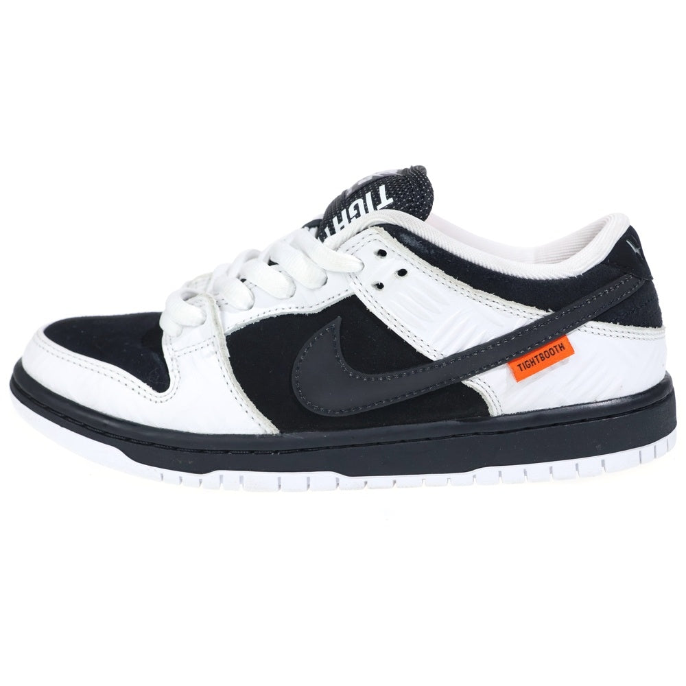 NIKE SB(ナイキエスビー) ×TIGHTBOOTH タイトブース DUNK LOW PRO ローカットスニーカー ホワイト/ブラック FD2629-100 US6.5/24.5cm レディース