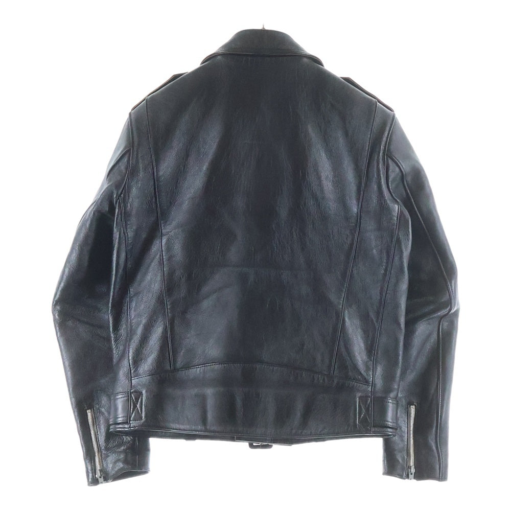 addict clothes(アディクトクローズ) AD-13 CAROLINA JACKET ラムレザージャケット ダブルライダース ブラック