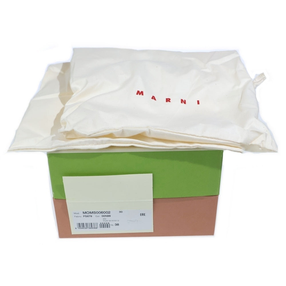 MARNI(マルニ) 25AW MOMS006002 Bambi 3.0 loafer with double buckle ダブルバックル 刺繍入り レザー ローファー レディース