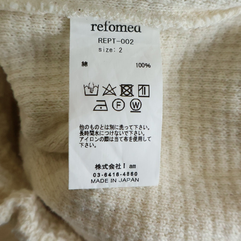 NO BRAND(ノーブランド) refomed リフォメッド AZEAMI THERMAL TEE 畦編みサーマル
