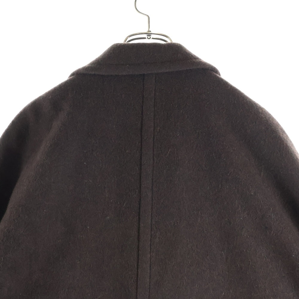 BASISBROEK(バージズブルック) ウール ロング チェスターコート ブラウン