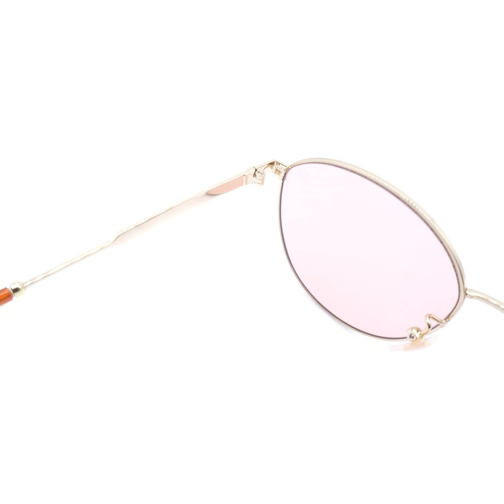 GUCCI(グッチ) インターロッキング GG メタルフレーム サングラス ゴールド/ブラウン GG0853SK