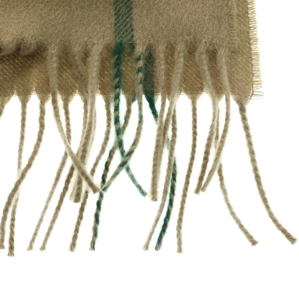 BURBERRY(バーバリー) チェック柄 カシミヤ マフラー ストール ベージュ 8076578/75F