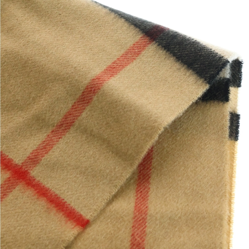 BURBERRY(バーバリー) チェック柄 カシミヤ マフラー ストール ベージュ 8091006/74E