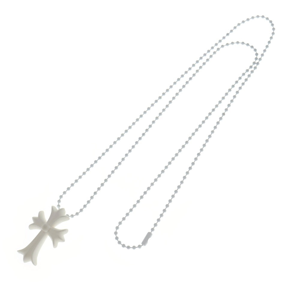 CHROME HEARTS(クロムハーツ) RUBBER CH CRS SML スモールCHクロス ラバーネックレス シリコン ホワイト BCA306