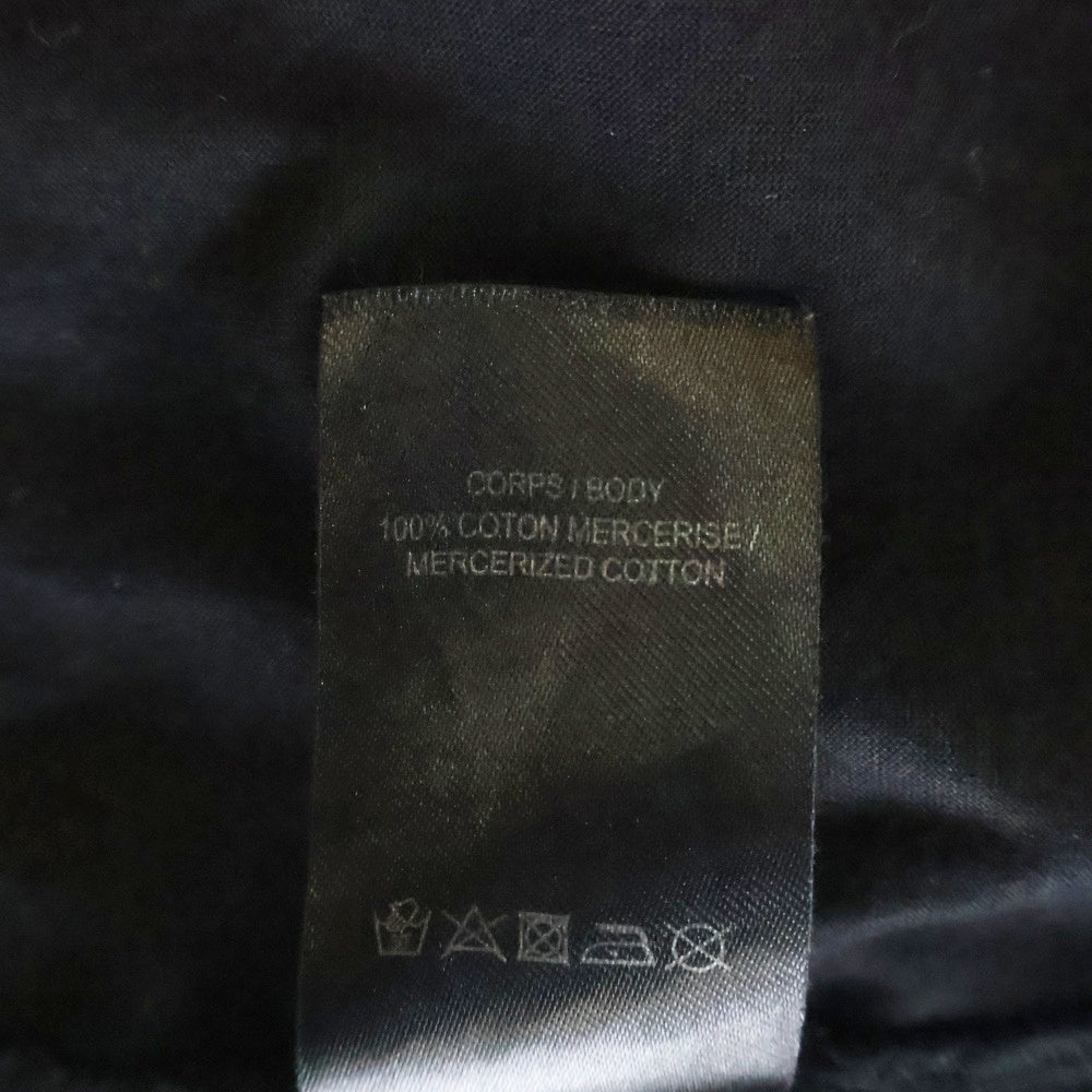 BALMAIN(バルマン) フロントロゴ プリント リブラメライン 半袖 クルーネック Tシャツ ブラック