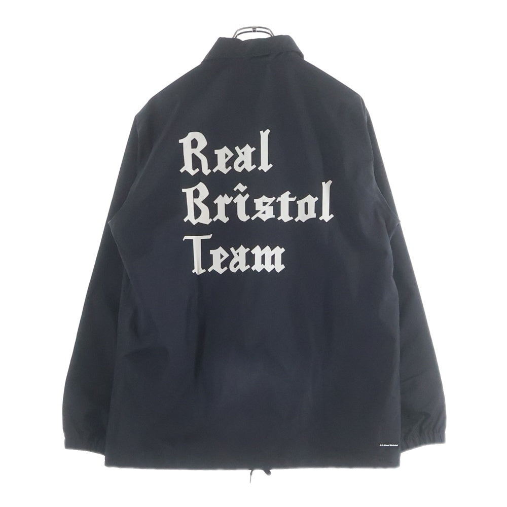 F.C.R.B./F.C.Real Bristol/FCRB(エフシーアールビー/エフシーレアルブリストル) 18AW ロゴプリントコーチジャケット ブラック FCRB-189066