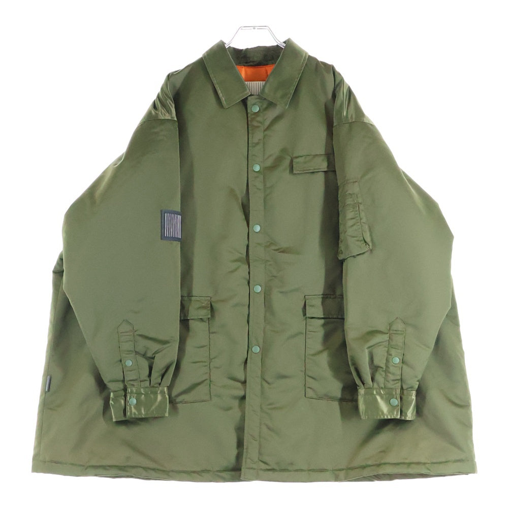 S.F.C(ストライプス フォー クリエイティ) 24AW WORKER JACKET ワーカージャケット フルスナップボタン オーバーサイズミリタリージャケット カーキ