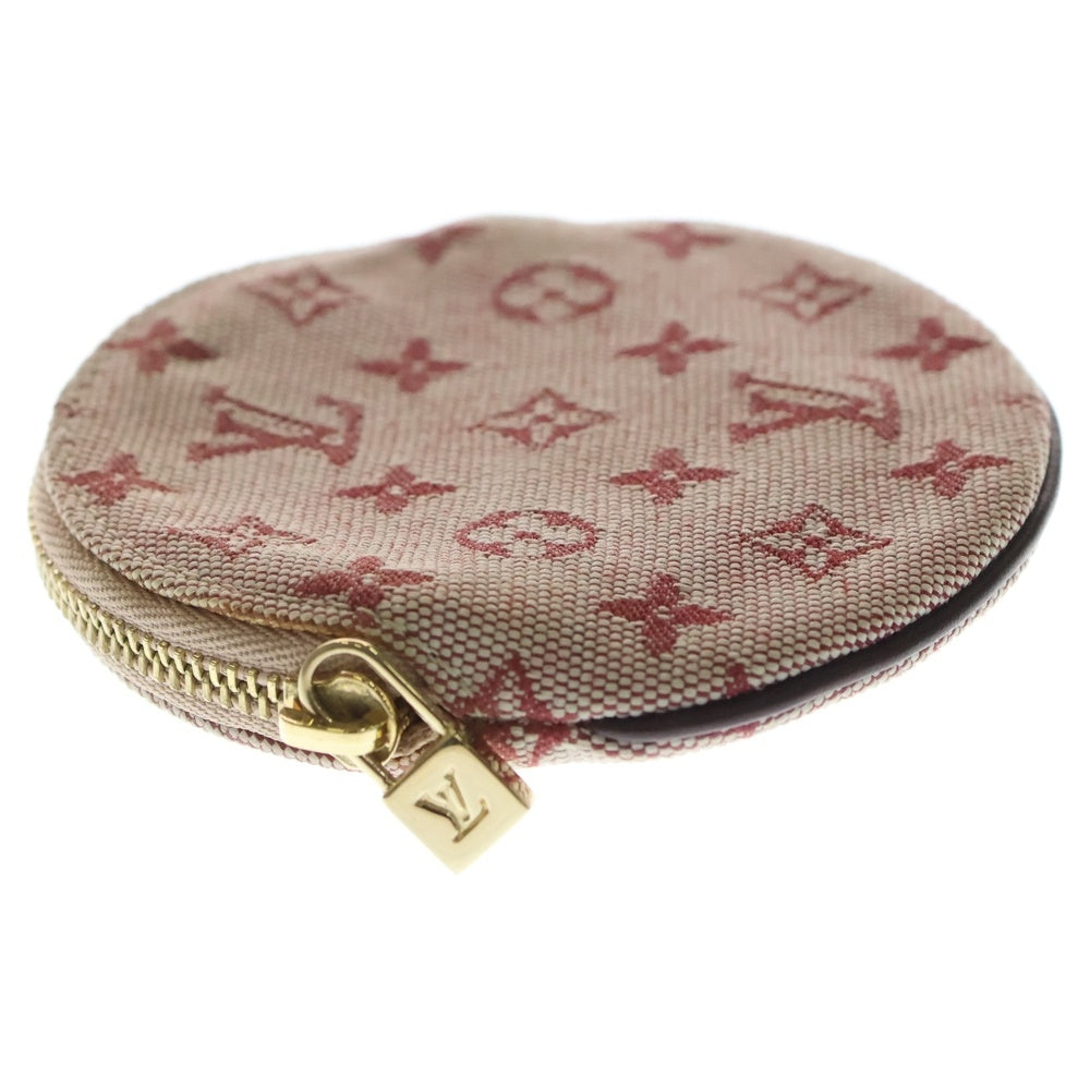 LOUIS VUITTON(ルイヴィトン) モノグラムミニ ポルト モネ ロン サークル ジップキャンバスコインケース レッド M92462/MI0073