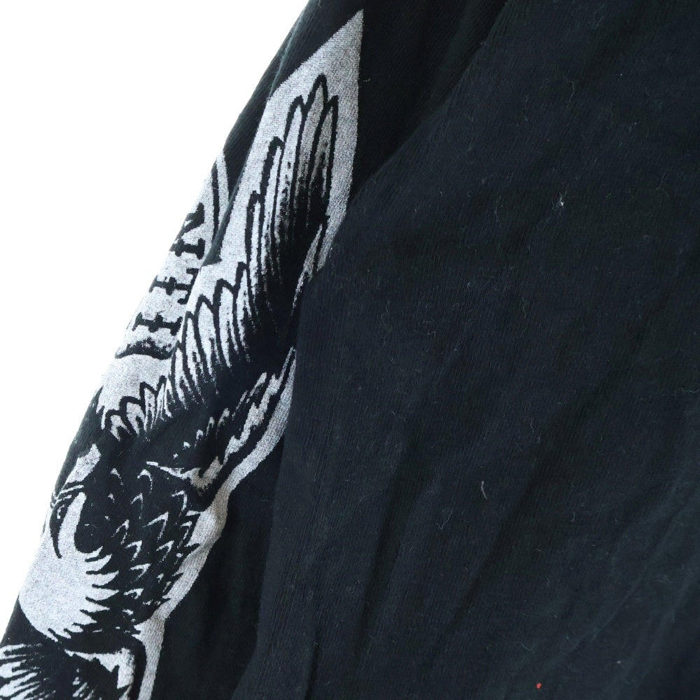 SUPREME(シュプリーム) 25AW ×ANTIHERO Eagle L/S Tee アンタイヒーロー イーグル クルーネック カットソー 長袖Tシャツ ブラック