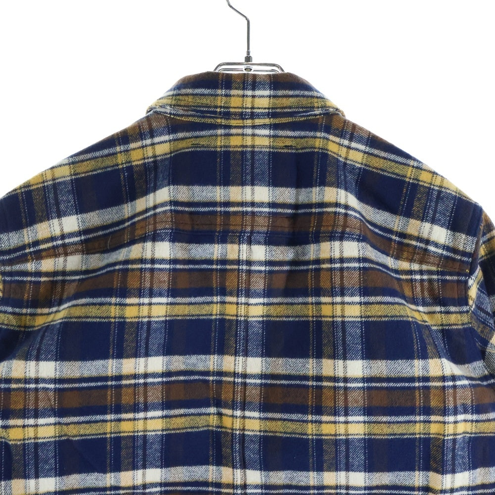 DRKSHDW(ダークシャドウ) 25AW クロップドアウターシャツブルゾン スナップボタン シャツジャケット DL02E2299-CPGJP イエロー/ネイビー