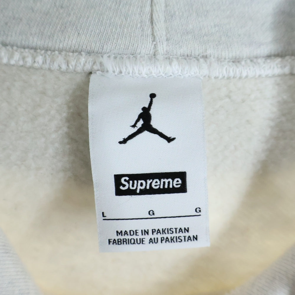 SUPREME(シュプリーム) 24AW ×Air Jordan Hooded Sweatshirt プルオーバー パーカー グレー HF0836-051