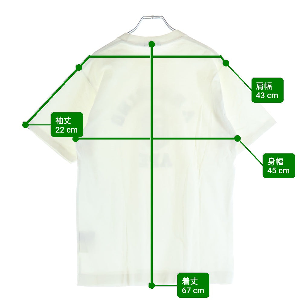 A BATHING APE(アベイシングエイプ) スワロフスキー カレッジロゴ ラインストーン フロントデザイン クルーネック半袖Tシャツ ショートスリーブカットソー ホワイト
