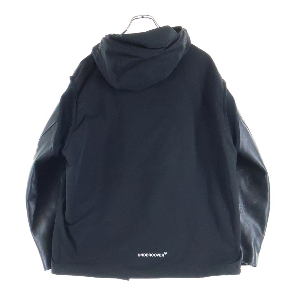 UNDERCOVER(アンダーカバー) 24AW レザースリーブマウンテンパーカー ブラック UC2D9204