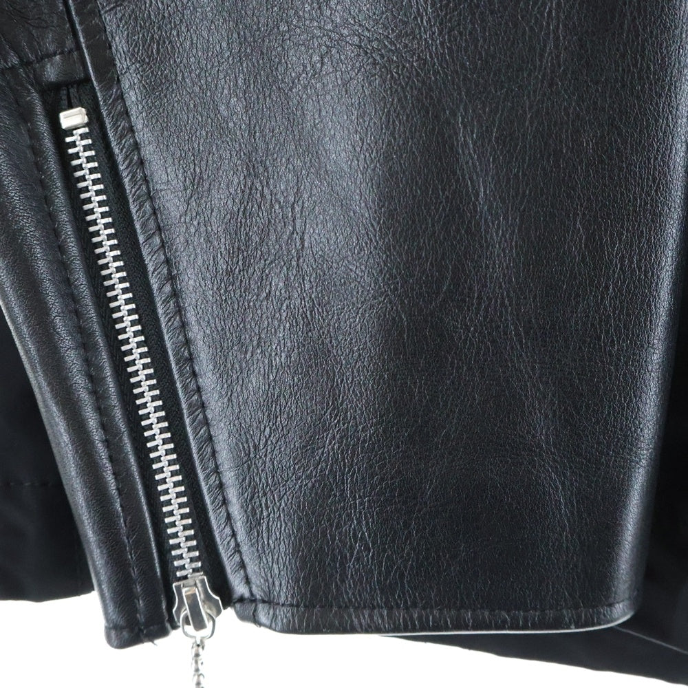 UNDERCOVER(アンダーカバー) 24AW レザースリーブマウンテンパーカー ブラック UC2D9204