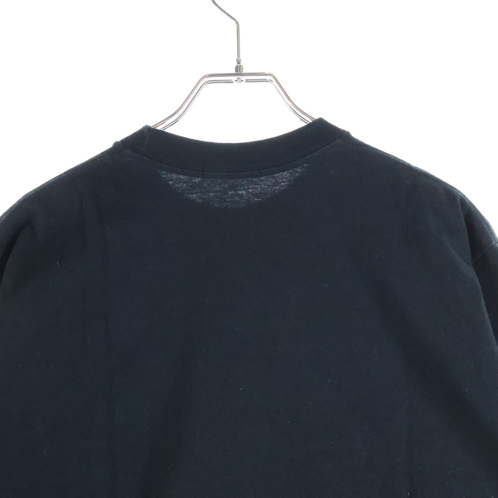 A BATHING APE(アベイシングエイプ) SHALL NEVER KILL スワロフスキーラインストーン フロントデザイン クルーネック半袖Tシャツ ショートスリーブカットソー ブラック