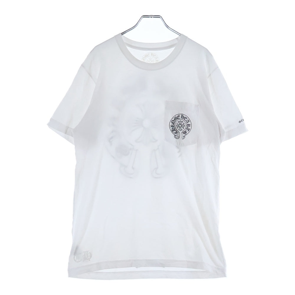 CHROME HEARTS(クロムハーツ) HORSESHOE S/S TEE ホースシュープリント 半袖Tシャツ カットソー ホワイト