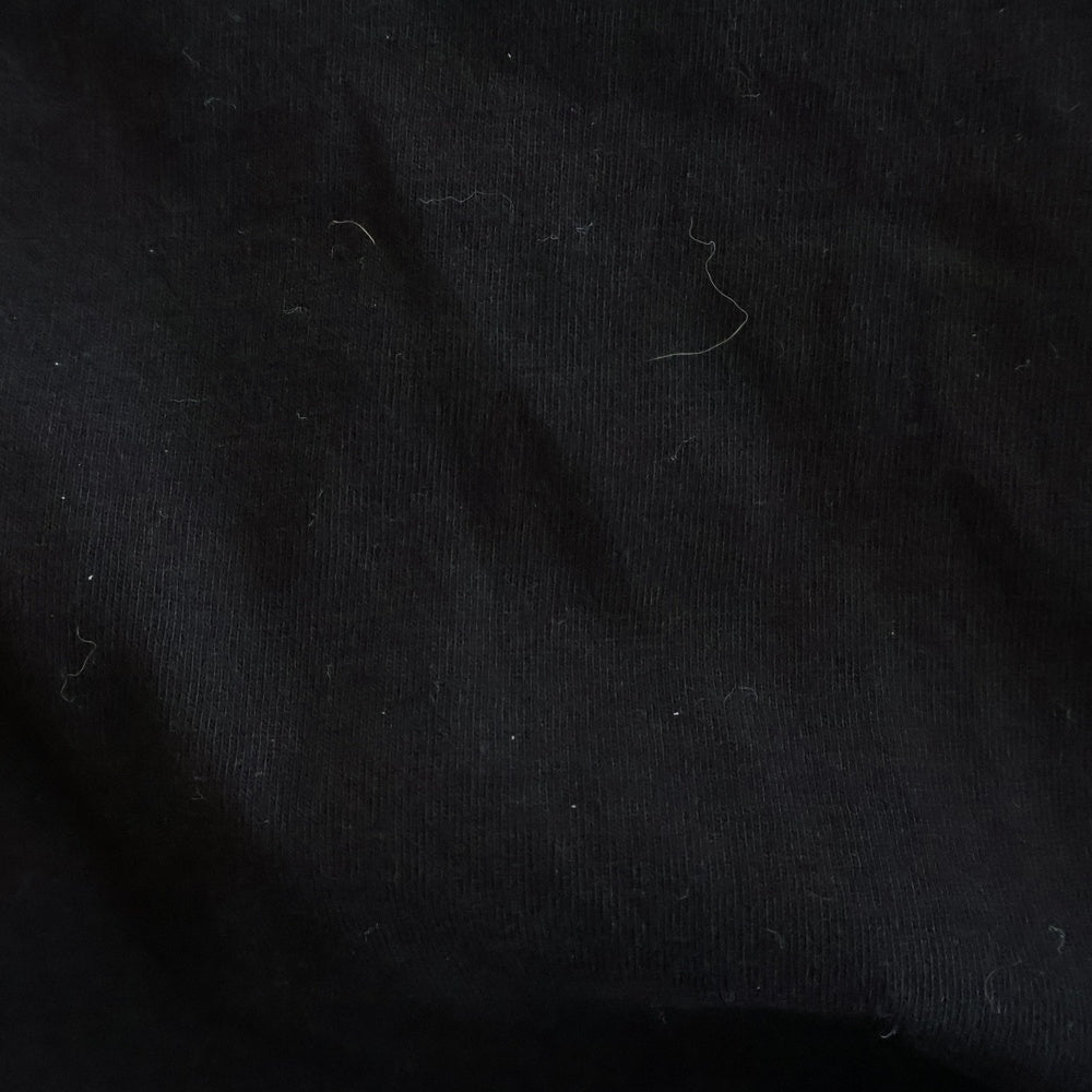 CHROME HEARTS(クロムハーツ) Y NOT 1 Cross Leather Patch Quilting Long Sleeve Tee クロスパッチ キルティング 長袖Tシャツ ブラック