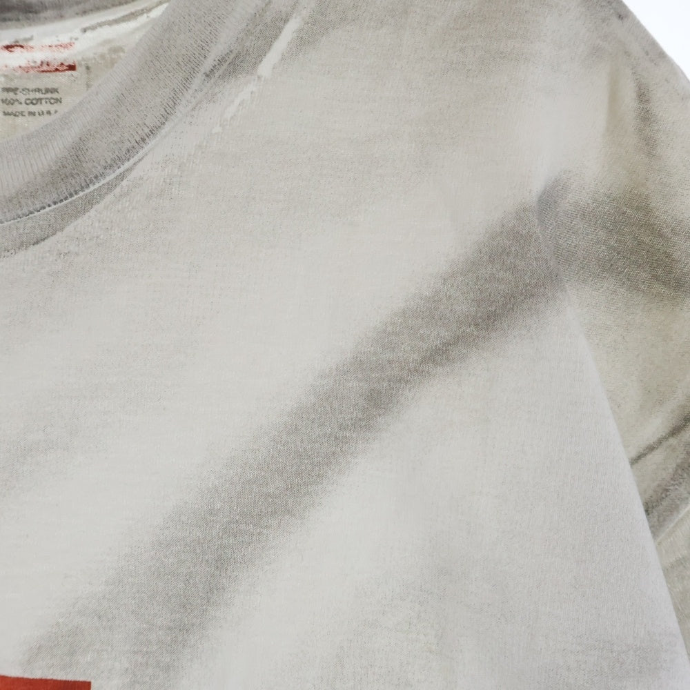 SUPREME(シュプリーム) 24SS ×MM6 Maison Margiela Box Logo Tee エムエムシックスメゾンマルジェラ ボックスロゴプリント クルーネック半袖Tシャツ カットソー ホワイト