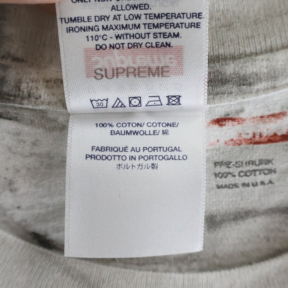 SUPREME(シュプリーム) 24SS ×MM6 Maison Margiela Box Logo Tee エムエムシックスメゾンマルジェラ ボックスロゴプリント クルーネック半袖Tシャツ カットソー ホワイト