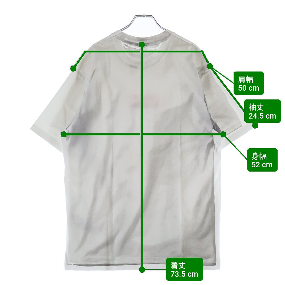 SUPREME(シュプリーム) 24SS ×MM6 Maison Margiela Box Logo Tee エムエムシックスメゾンマルジェラ ボックスロゴプリント クルーネック半袖Tシャツ カットソー ホワイト