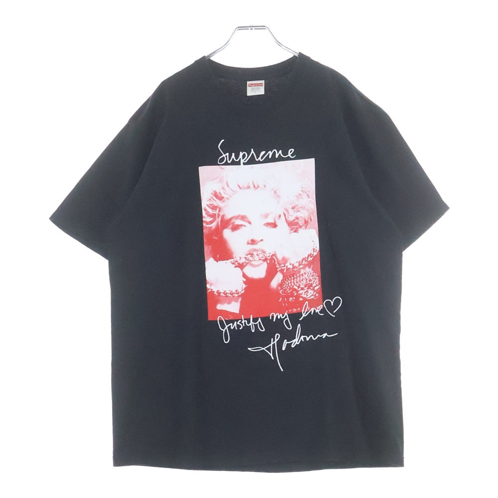 SUPREME(シュプリーム) 18AW Madonna マドンナ フロントプリント クルーネック 半袖Tシャツ ブラック
