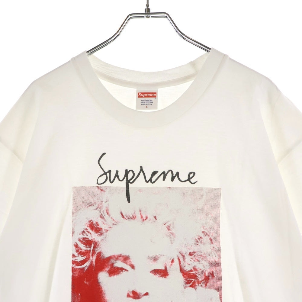 SUPREME(シュプリーム) 18AW Madonna マドンナ フロントプリント クルーネック 半袖Tシャツ ホワイト