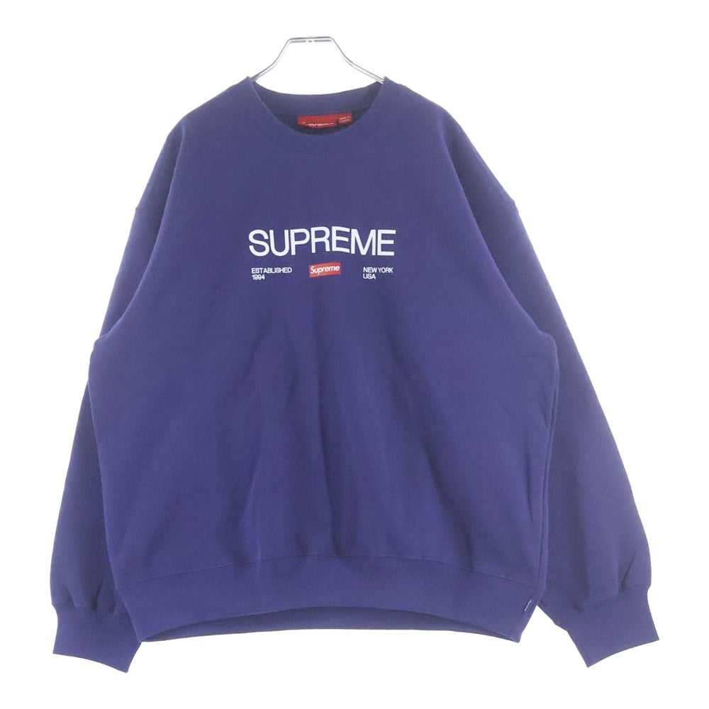 SUPREME(シュプリーム) 24SS Established Crewneck スウェットクルー 