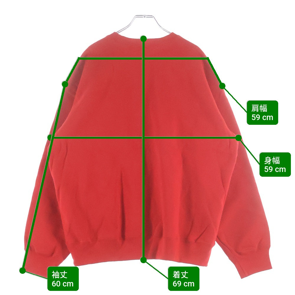 SUPREME(シュプリーム) 24SS Established Crewneck スウェットクルーネックトレーナー レッド