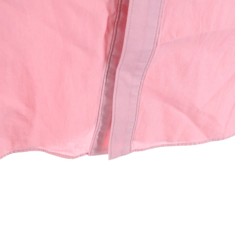 NO BRAND(ノーブランド) SEA ハイネック コットン 長袖シャツ ピンク レディース