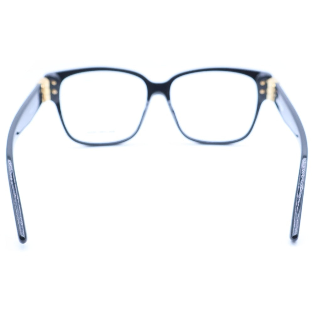 BALENCIAGA(バレンシアガ) スクエア テンプルロゴ 眼鏡 アイウェア ブラック BB0104O