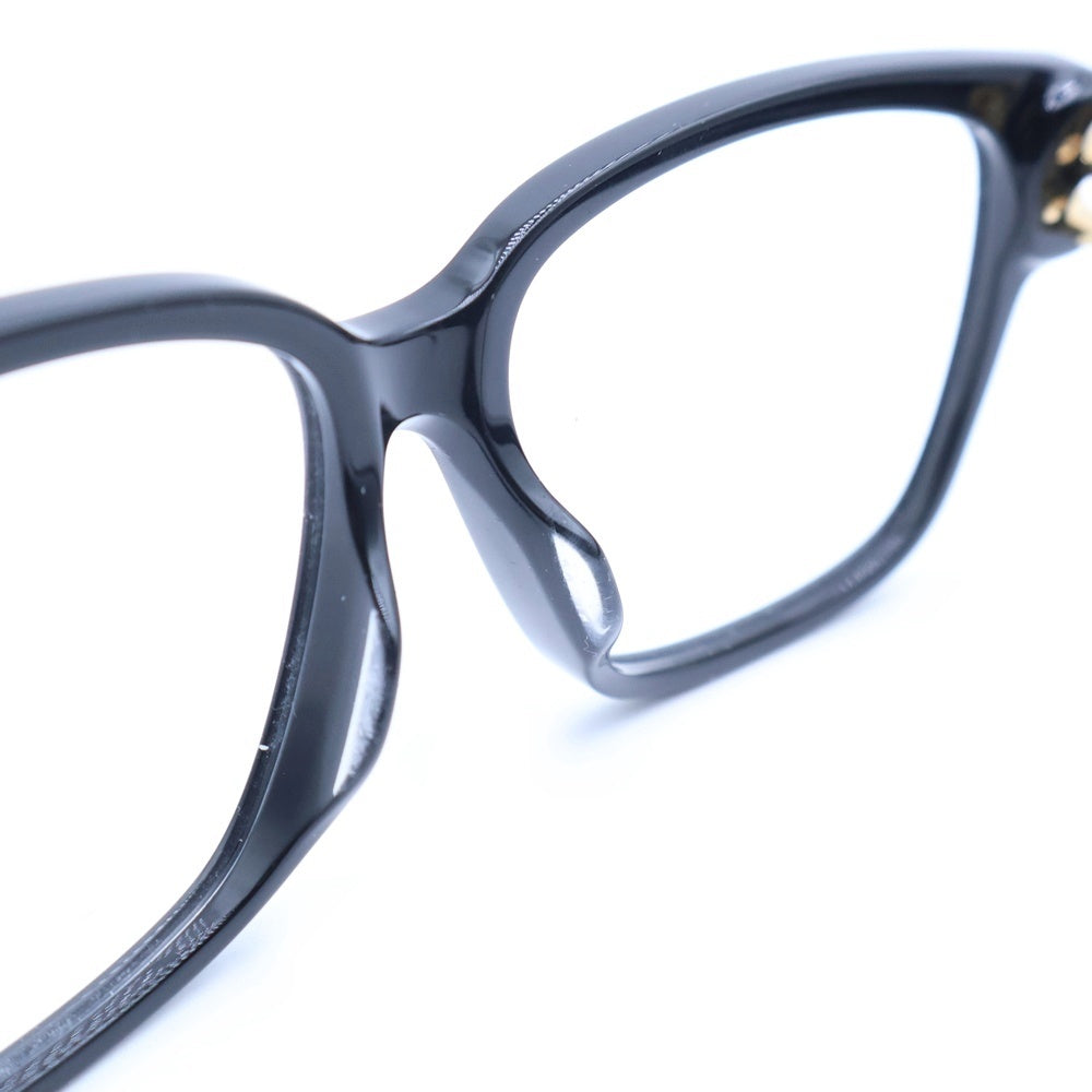 BALENCIAGA(バレンシアガ) スクエア テンプルロゴ 眼鏡 アイウェア ブラック BB0104O