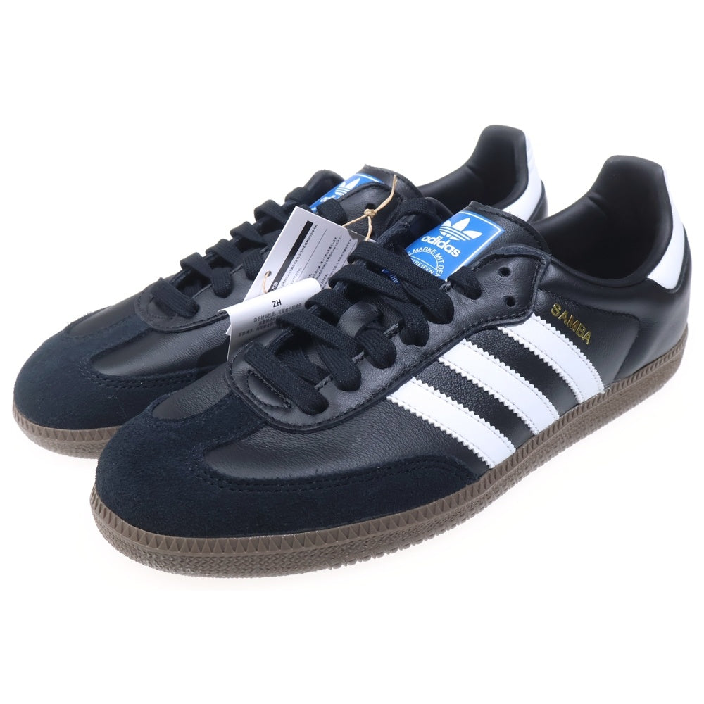 adidas(アディダス) SAMBA OG サンバ ガムソール ローカットスニーカー ブラック/ホワイト US9.5/27.5cm