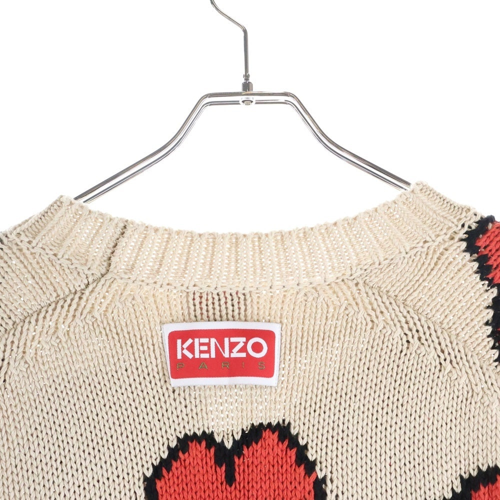 KENZO(ケンゾー) Boke Flower プルオーバー ニット セーター ベージュ/オレンジ FD55PU3563CI