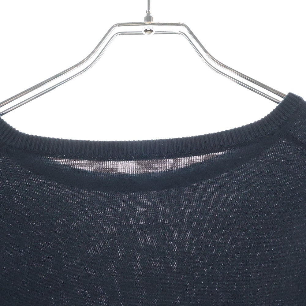 UNIFORM EXPERIMENT(ユニフォームエクスペリメント) 21SS ASGER JORN MEMOIRES CREWNECK KNIT クルーネック 長袖ニット セーター ブラック UE-210014