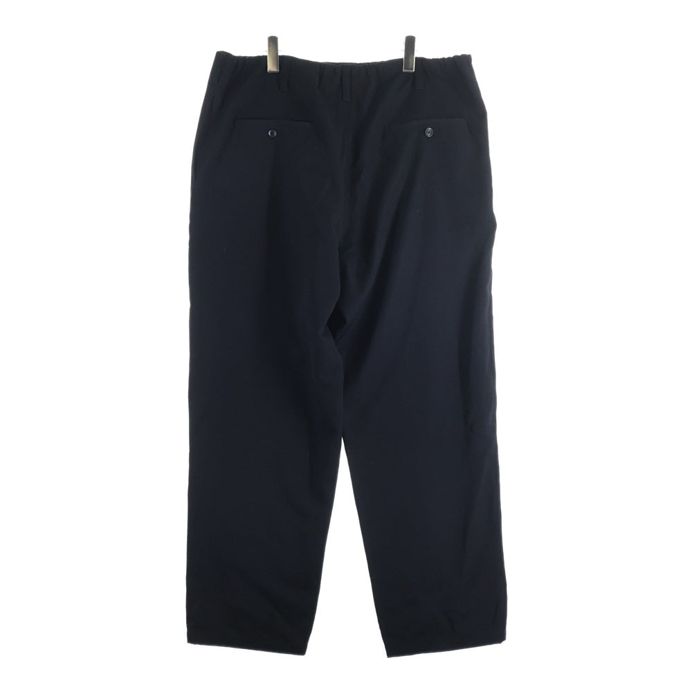 Yohji Yamamoto POUR HOMME(ヨウジヤマモト プールオム) ウールギャバ紐パンツ スラックスパンツ ブラック HV-P99-100