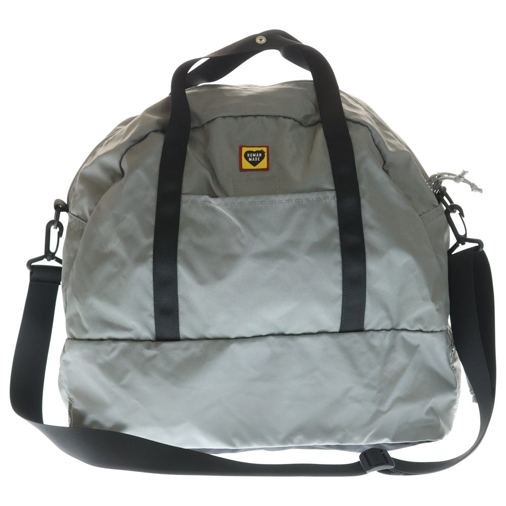 HUMAN MADE(ヒューマンメイド) Boston Bag ナイロン ボストンバッグ ショルダーストラップ付き グレー