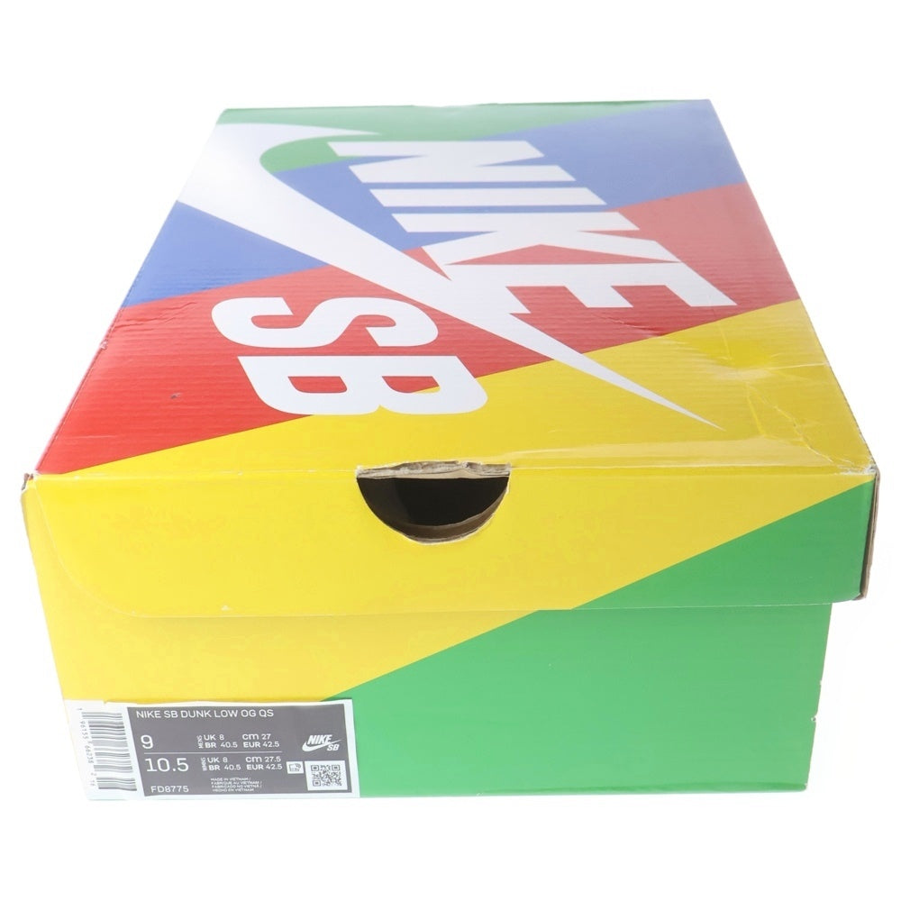NIKE SB(ナイキエスビー) ×HUF Dunk Low San Francisco ハフ ダンクロー サンフランシスコ ローカットスニーカー ブラック/ホワイト FD8775-001 US9/27cm