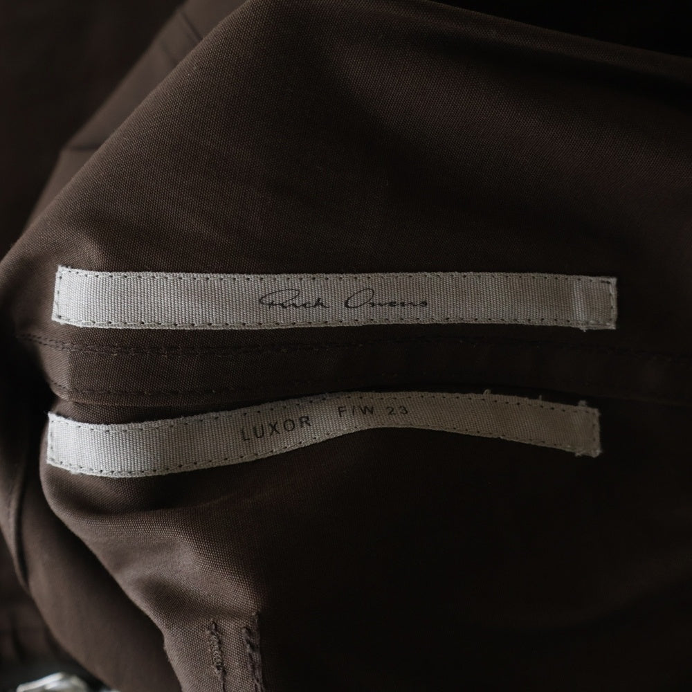 Rick Owens(リックオウエンス) 23AW BELA PANTS ベラパンツ ドローコードパンツ ブラウン RU02C7361-TE