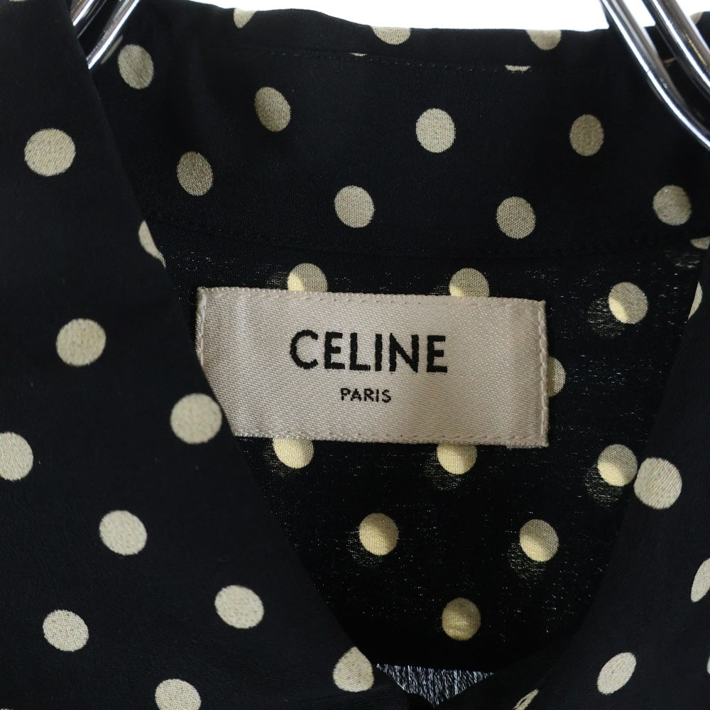 CELINE(セリーヌ) 20SS 2C028966H クラシックシルクドット長袖シャツ ブラック