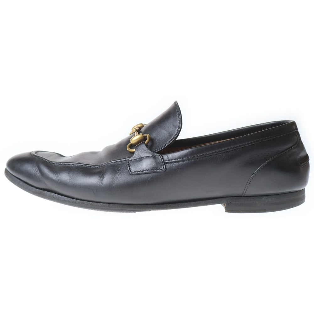 GUCCI(グッチ) ホースビットローファー レザー ブラック 406994