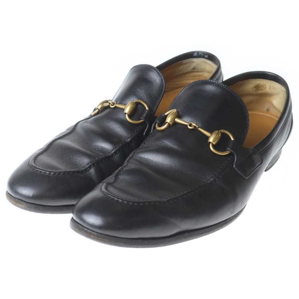 GUCCI(グッチ) ホースビットローファー レザー ブラック 406994