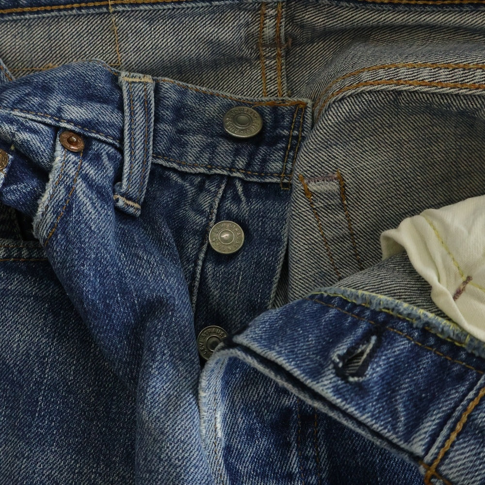 Levi's(リーバイス) 60s~70s BIG E 過渡期 平行ステッチ 足長R ズレカン 均等V ボタン裏6 デニム ジーンズ パンツ インディゴ