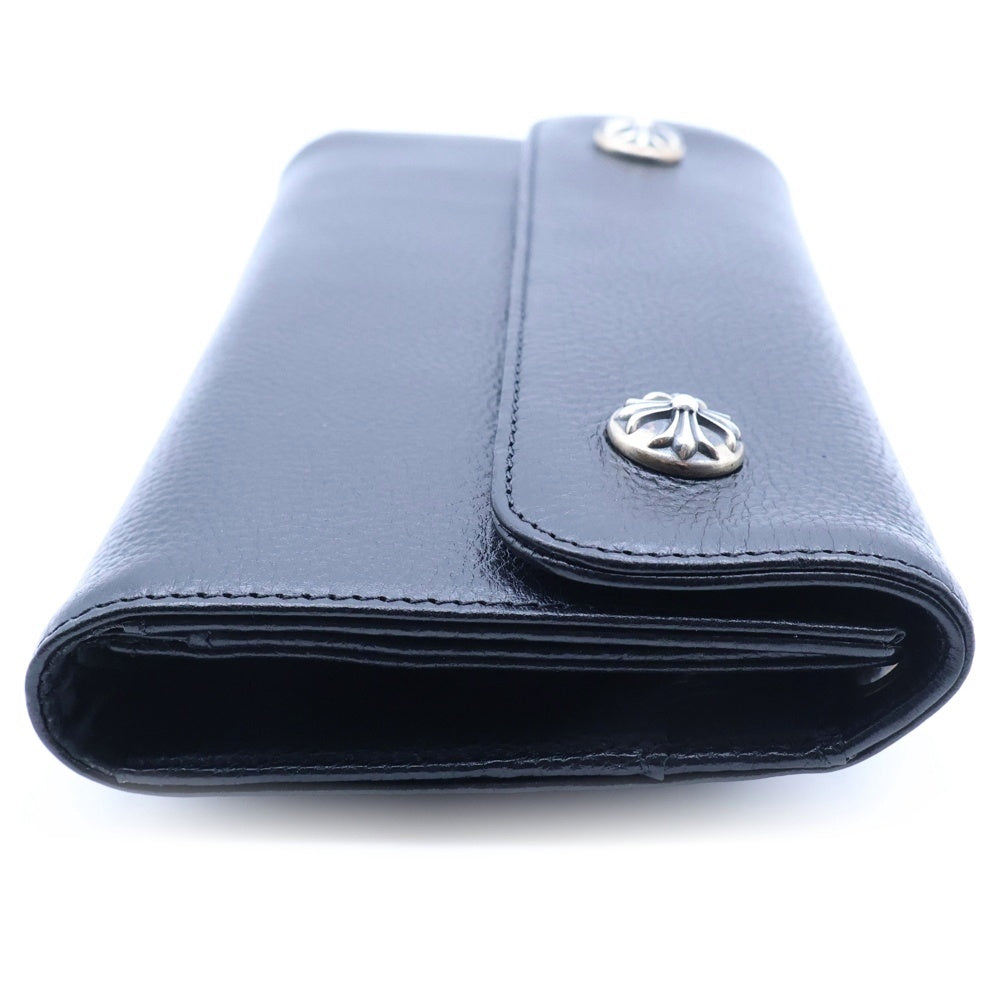 CHROME HEARTS(クロムハーツ) WAVE ウェーブ レザーウォレット 財布 ブラック BCA375