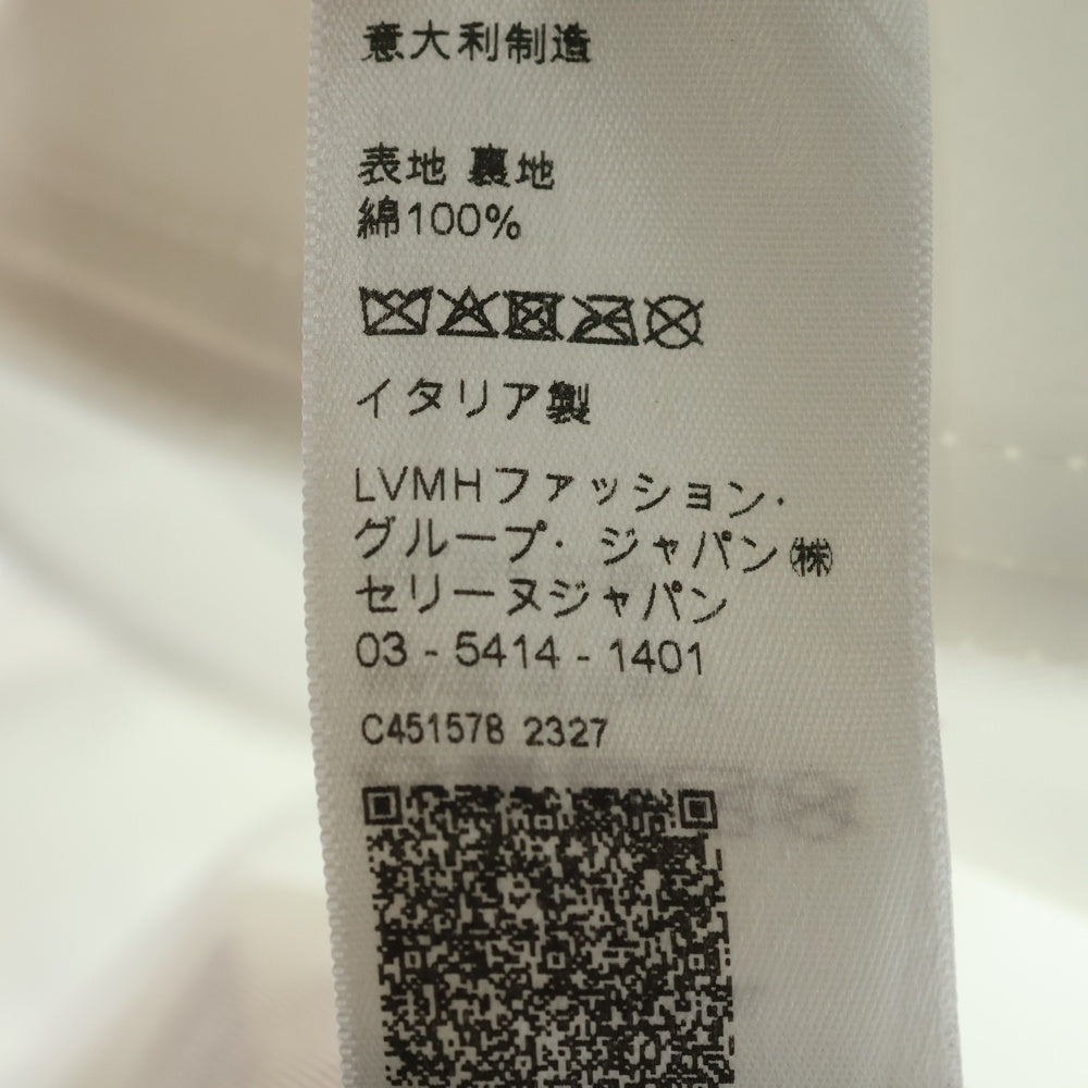 CELINE(セリーヌ) ロゴ エンブロイダリー コットン ベースボールキャップ 帽子 ホワイト 2AUS9969P